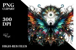Vibrant Gothic Fairy PNG Product Image 2