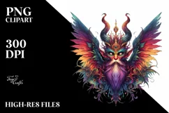 Vibrant Gothic Fairy PNG Product Image 1