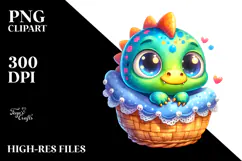Goofy Baby Dinosaur PNG Product Image 2