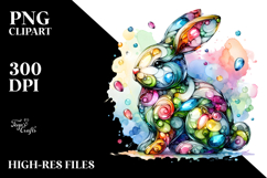 Colorful Bunny in , PNG Product Image 2