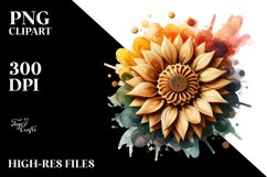 Abstract Sunflower | Sublimation | Clipart Product Image 3