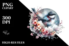 Bird made of Spring Flowers PNG Product Image 2