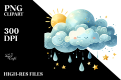 Very Simple Whimsical Cloud PNG Product Image 2