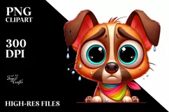 Colorful Baby Malinois | Sublimation | Clipart Product Image 3