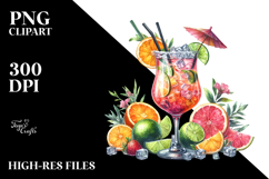 Creative Cocktail View from Back PNG Product Image 2