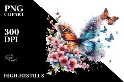 Butterfly Painting PNG Product Image 2