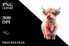 Baby Cow in French Village, Transparent PNG Product Image 2