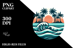 Island Waves Tshirt PNG Product Image 2