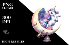 Pirouetting Unicorn on Celestial Observatory | Sublimation | Product Image 3