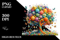 Colorful Tree|Sublimation | Clipart Product Image 3