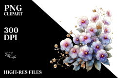 y Impatiens Watercolor PNG Product Image 2