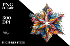 Colorful Whimsical Star | Sublimation | Clipart Product Image 2