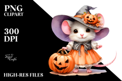 Cute Mouse Halloween Sublimation Clipart Product Image 2