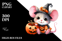 Cute Mouse Halloween Sublimation Clipart Product Image 2