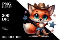 Expressive Fox Standing Up | Summer Clipart Product Image 2