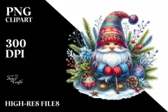 Vibrant Winter Gnome PNG Product Image 3