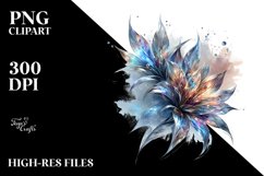 Shiny Lobelia Material Sublimation Clipart Product Image 1