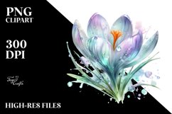 Shiny Pastel Crocus PNG Product Image 3