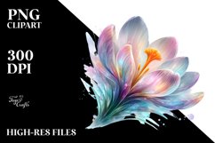 Shiny Pastel Crocus PNG Product Image 3