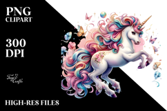 Colorful Baby Unicorn Dance Hall PNG Product Image 2