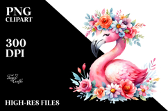 Vibrant Flamingo Flower Crown Product Image 2