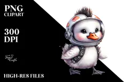 Punk Baby Swan PNG Product Image 2