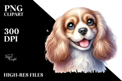 Happy Cocker Spaniel Baby PNG Product Image 2