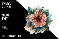 Wooden Stained Hibiscus Product Image 2