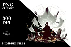 Digital Painting with Poltergeist PNG Product Image 2
