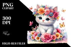 Adorable Kitten Flower Crown Product Image 2