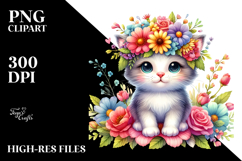 Adorable Kitten Flower Crown Product Image 2
