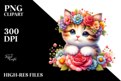 Adorable Kitten Flower Crown Product Image 2