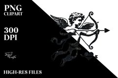 Distressed Cupid Heart PNG Product Image 2