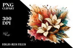 Stained Gardenia with Golden Insertions | Sublimation | Product Image 1