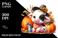 Vibrant Baby Cow Pumpkin Product Image 2