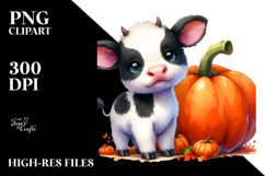 Vibrant Baby Cow Pumpkin Product Image 2