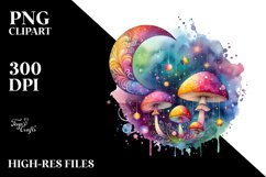 colorful Magical Mushroom Clipart Product Image 3