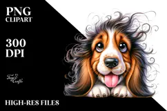 Cute Basset Hound, PNG Product Image 2