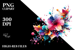 Colorful Cherry Blossom PNG Product Image 2