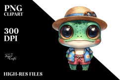 Frog Big Eyes Beach Cartoon Product Image 2