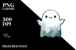 Funny Cute Ghost Image PNG Product Image 2