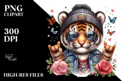 Cute Baby Tiger PNG Product Image 2