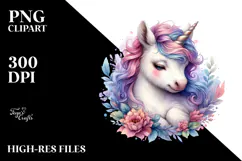 Detailed Baby Unicorn PNG Product Image 2