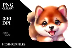 Happy Baby Shiba Inu PNG Product Image 2