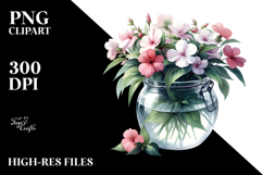 Watercolor Impatiens Jar Product Image 2
