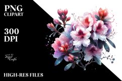 Abstract Rhododendron Made of Glass Material | Sublimation | Product Image 1