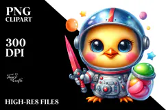 Vibrant Cute Baby Chicken PNG Product Image 2