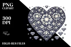 Vintage Hand Drawn Heart, Transparent PNG Product Image 2