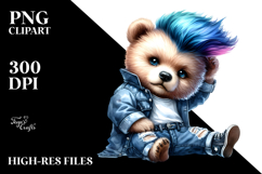 Funny Posing Bear PNG Product Image 2