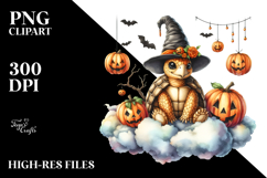 Turtle Dressed for Halloween PNG Product Image 2